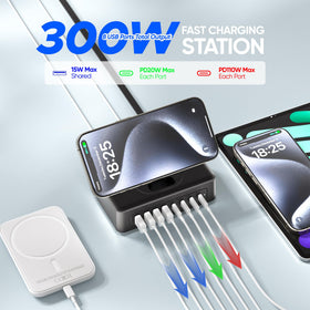 Acozvin USB-C ports detail highlighting high-watt PD fast-charging