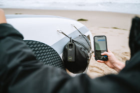 ACR Bivy Stick app interface for iOS and Android.