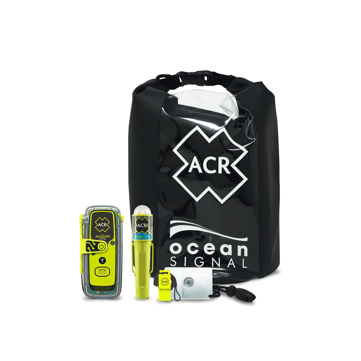 ACR ResQLink 400 GPS beacon front view for quick emergency localization