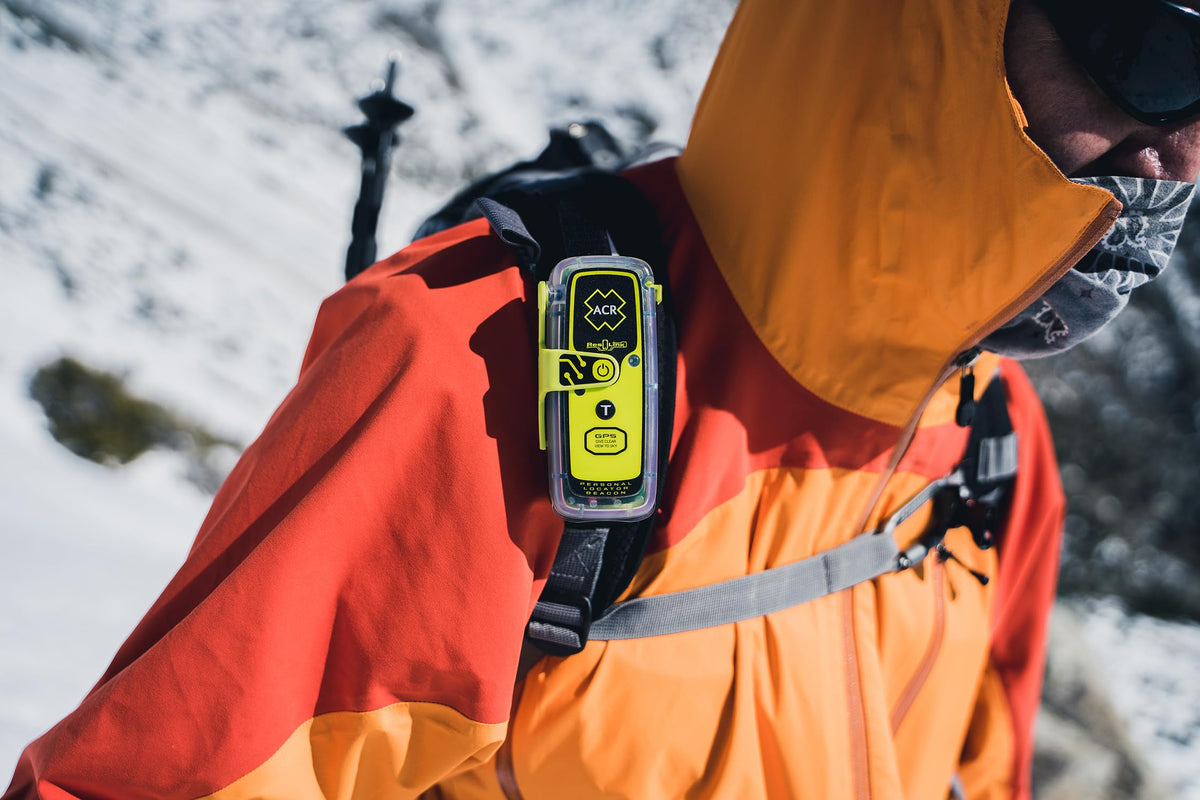 ACR ResQLink 400-hiking-use, worn during hiking for safety and rapid alerts
