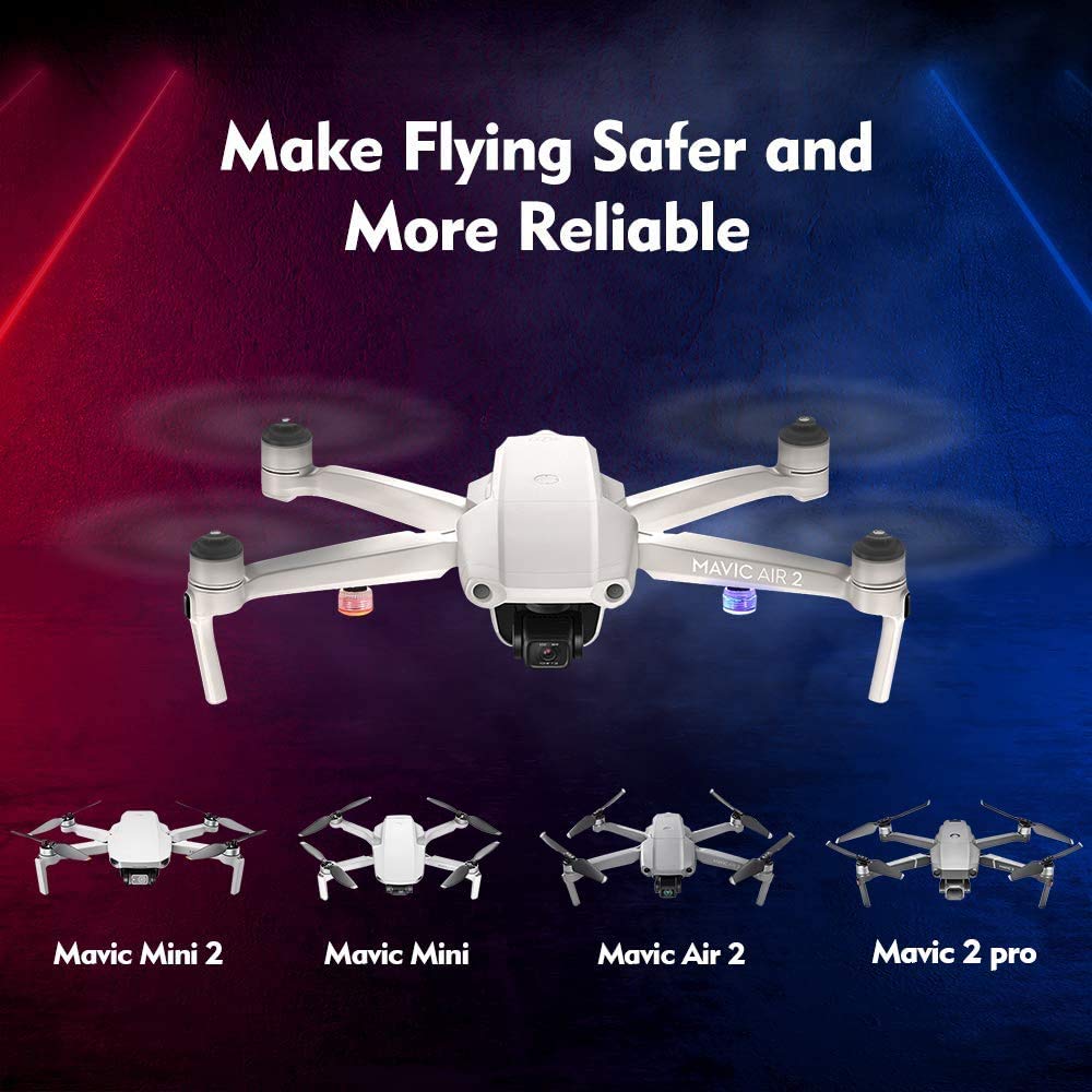 ACROTOR each light weighs 3 g, preserving flight performance with added visibility.