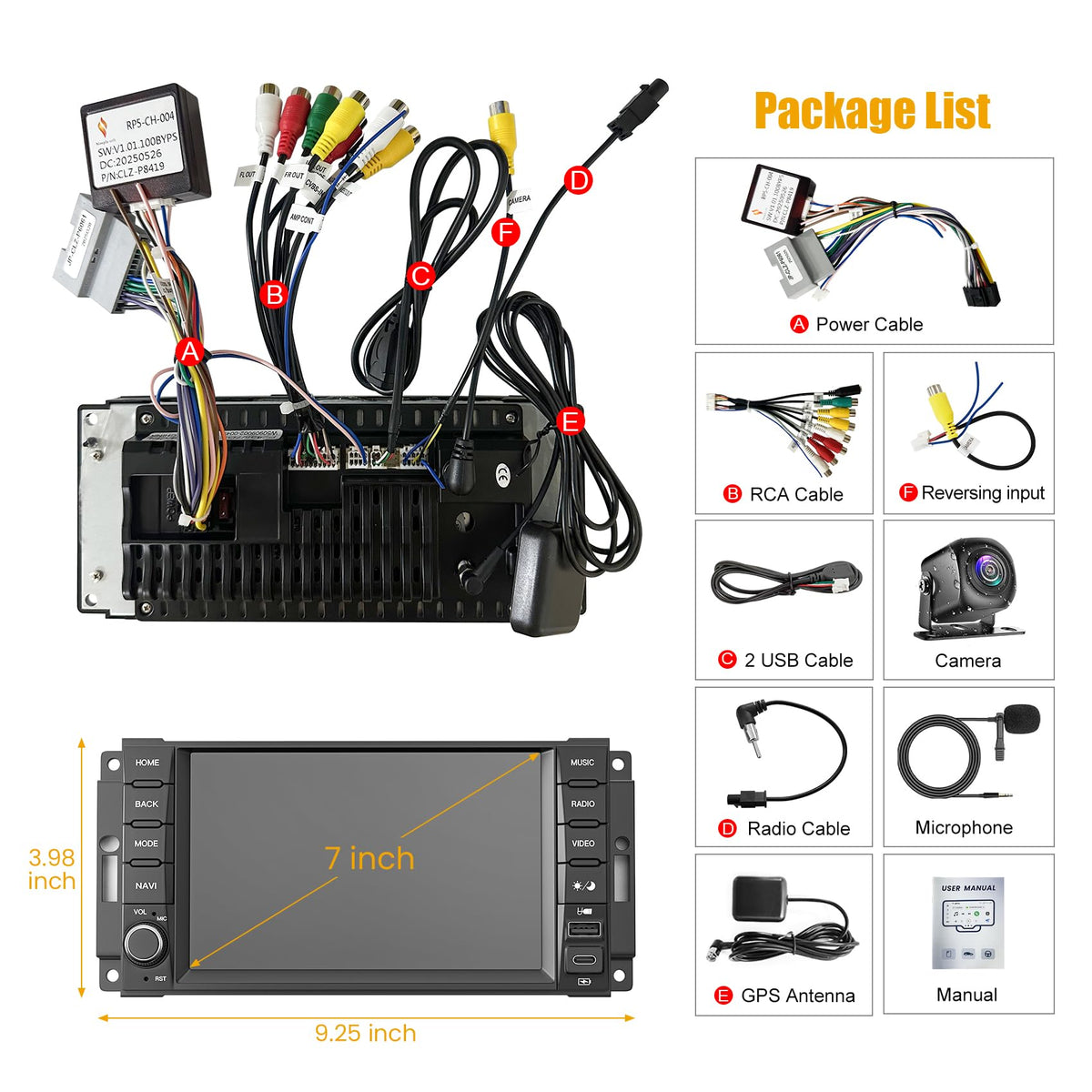 Adapter Universe 1080p video playback for clear in-car entertainment