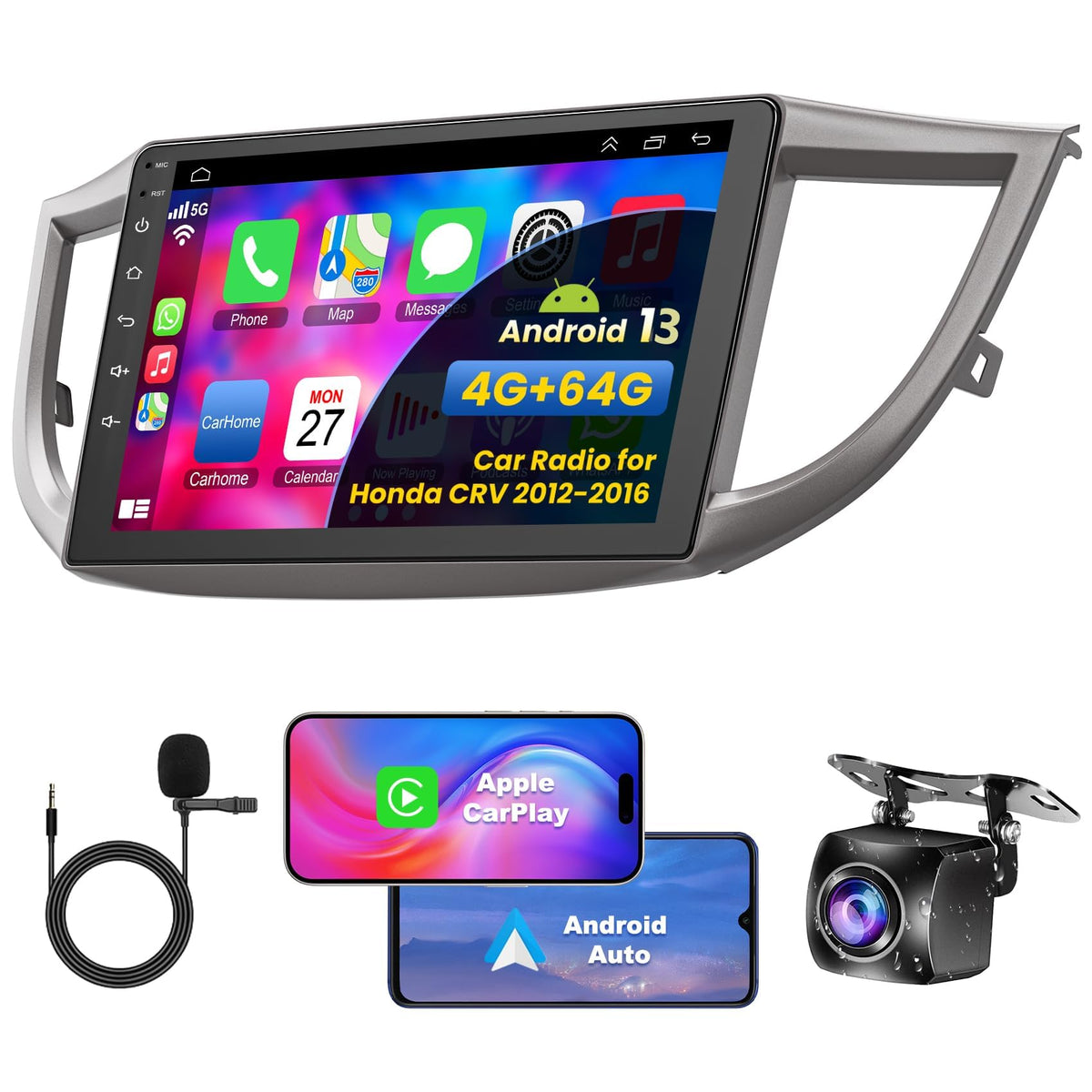Adapter-Universe 10-inch QLED front display enhances CR-V navigation readability.