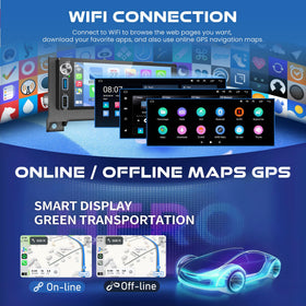 Adapter-Universe built-in GPS with WiFi keeps maps up to date on the road.