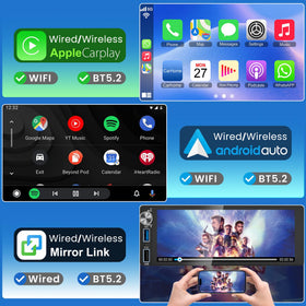 Adapter-Universe wireless CarPlay/Android Auto integration for seamless phone mirroring and streaming.