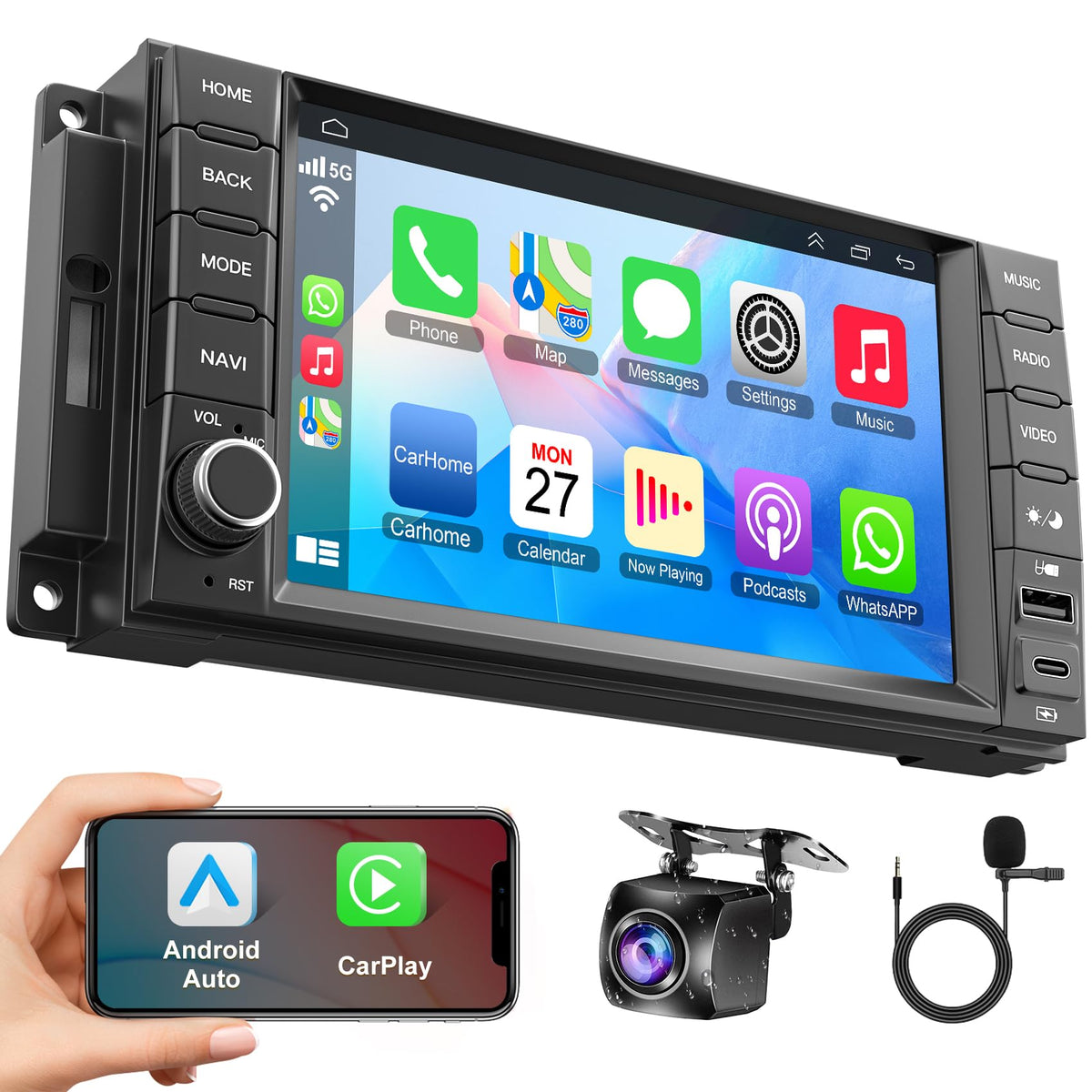 Adapter Universe 7-inch Dodge Ram radio with Android 13 for smooth infotainment on the road