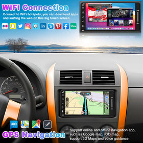 Adapter-Universe Bluetooth car stereo with voice control for easy hands-free calls.