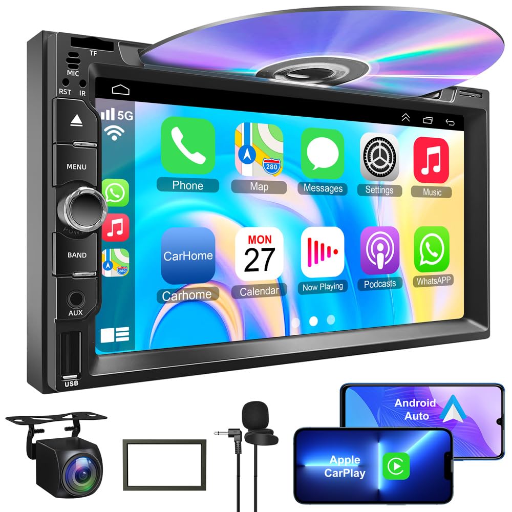 Adapter-Universe double din stereo front view with 7-inch touchscreen.