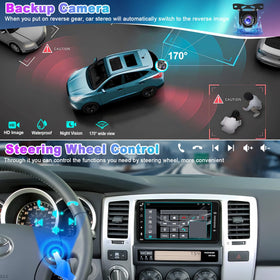 Adapter-Universe GPS navigation with offline maps and online access for clarity.