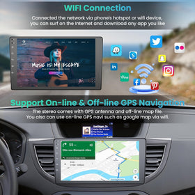 Adapter-Universe offline/online GPS with WiFi keeps maps accessible on the go.