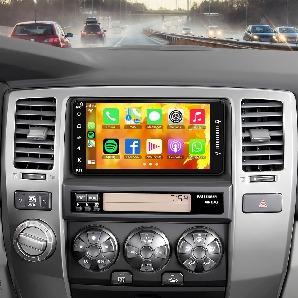 Adapter-Universe Toyota 4Runner 7-inch CarPlay Android Auto stereo for seamless smartphone integration.
