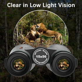 Adasion 15x56 binoculars on tripod ensures stable distant shots