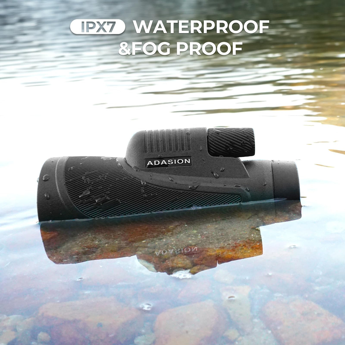 Adasion 15x56 HD monocular for hiking provides bright distant views.