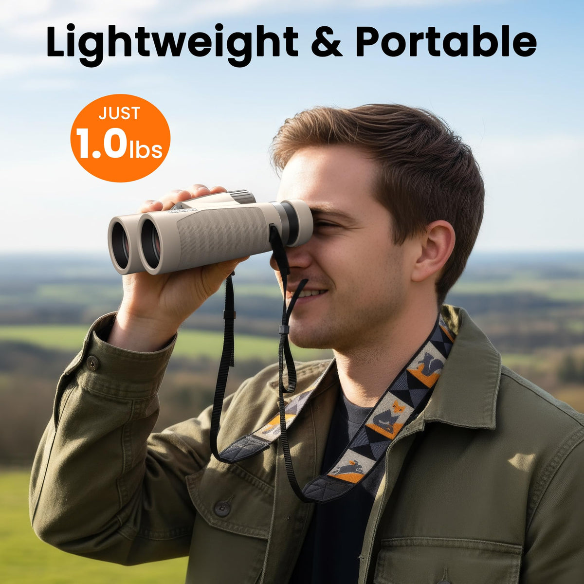 Adasion 8x42 HD binoculars enhance birding and exploration on trips.