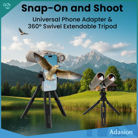 Adasion IPX7 waterproof grip binoculars perform in all weather.