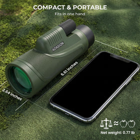 Adasion nitrogen-filled construction helps prevent internal fog for clearer distant views.