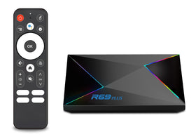 ADDCOLOR R69PLUS Android TV Box front view for quick streaming setup