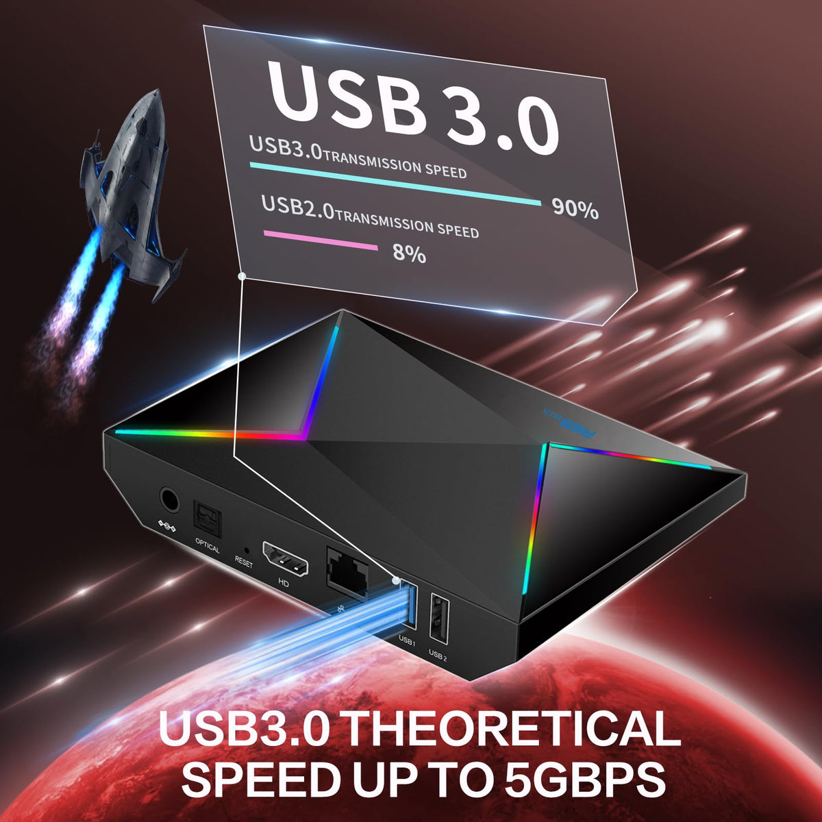 ADDCOLOR R69PLUS side ports provide convenient access for cables and devices