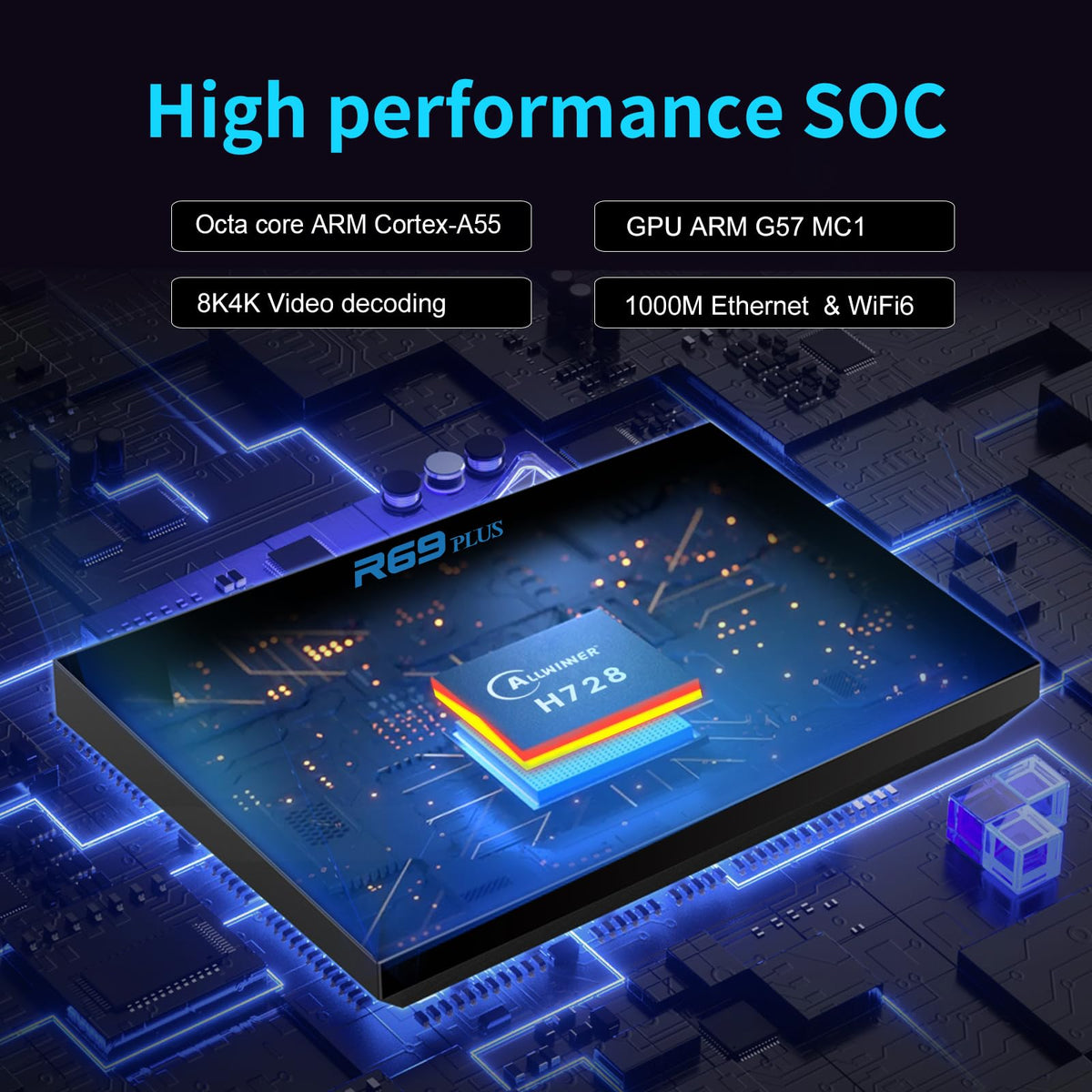 ADDCOLOR R69PLUS USB ports enable easy peripheral and media storage use