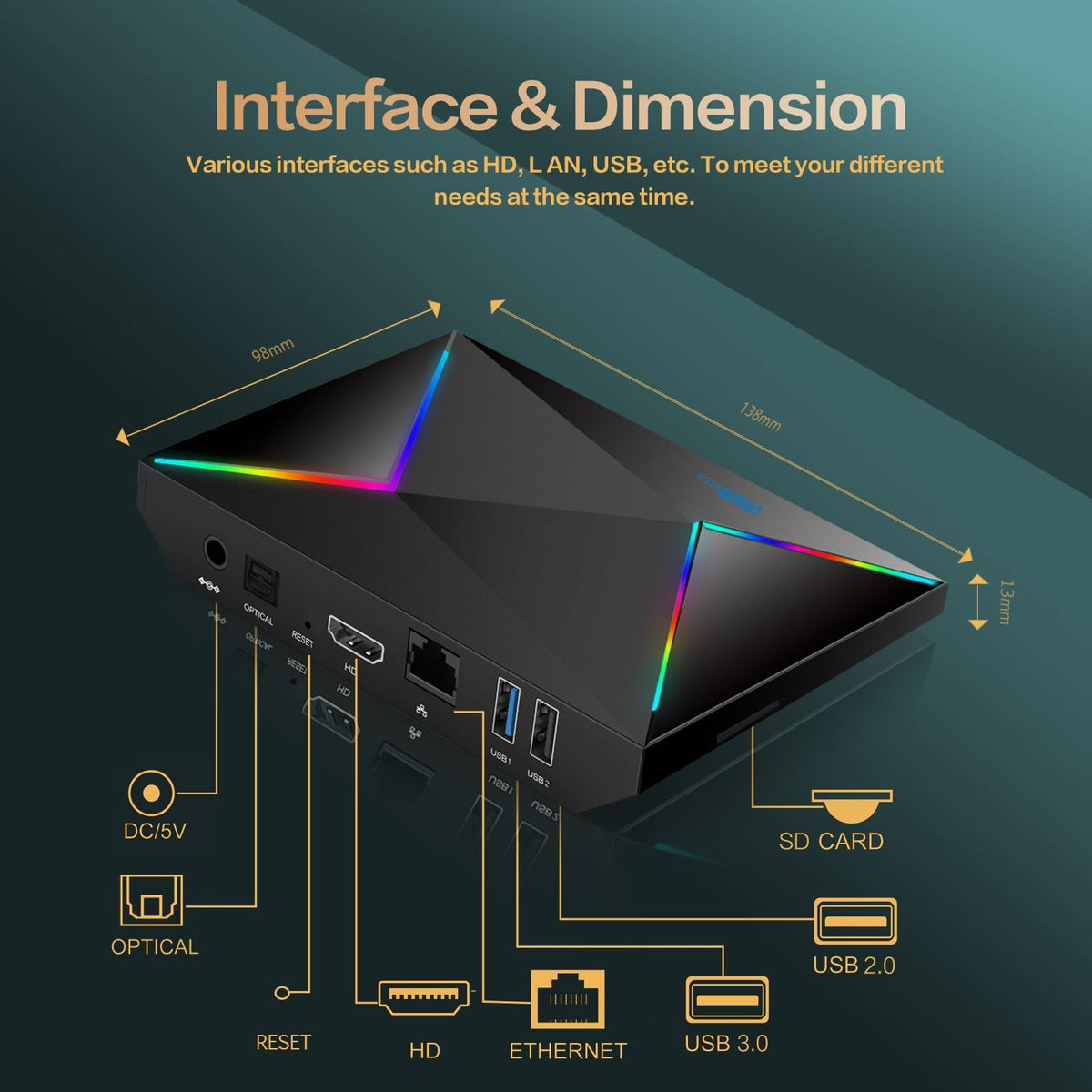 ADDCOLOR R69PLUS WiFi Bluetooth combo enables stable wireless streaming and control
