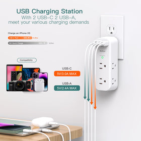 Addtam 3-side slim design frees space for bulky adapters