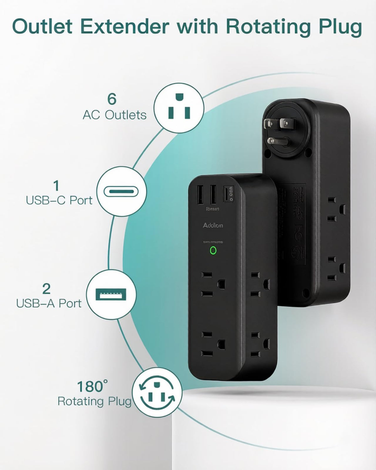 Addtam 9-in-1 hub with USB-C charges multiple devices efficiently.