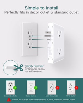 Addtam dorm and office setup provides reliable power access for multiple devices