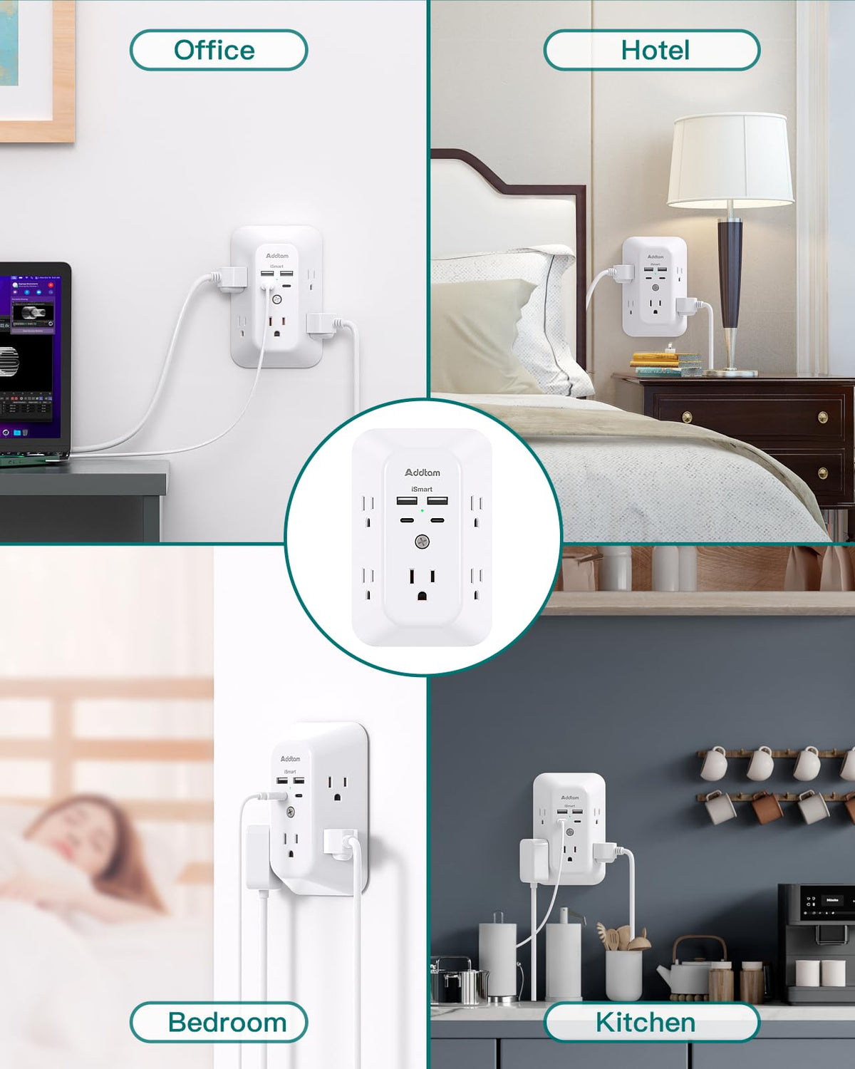 Addtam dorm-room setup powers study gear neatly