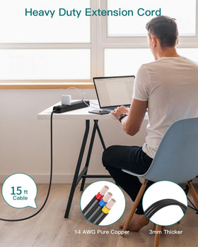 Addtam dorm room study essentials for powered devices.