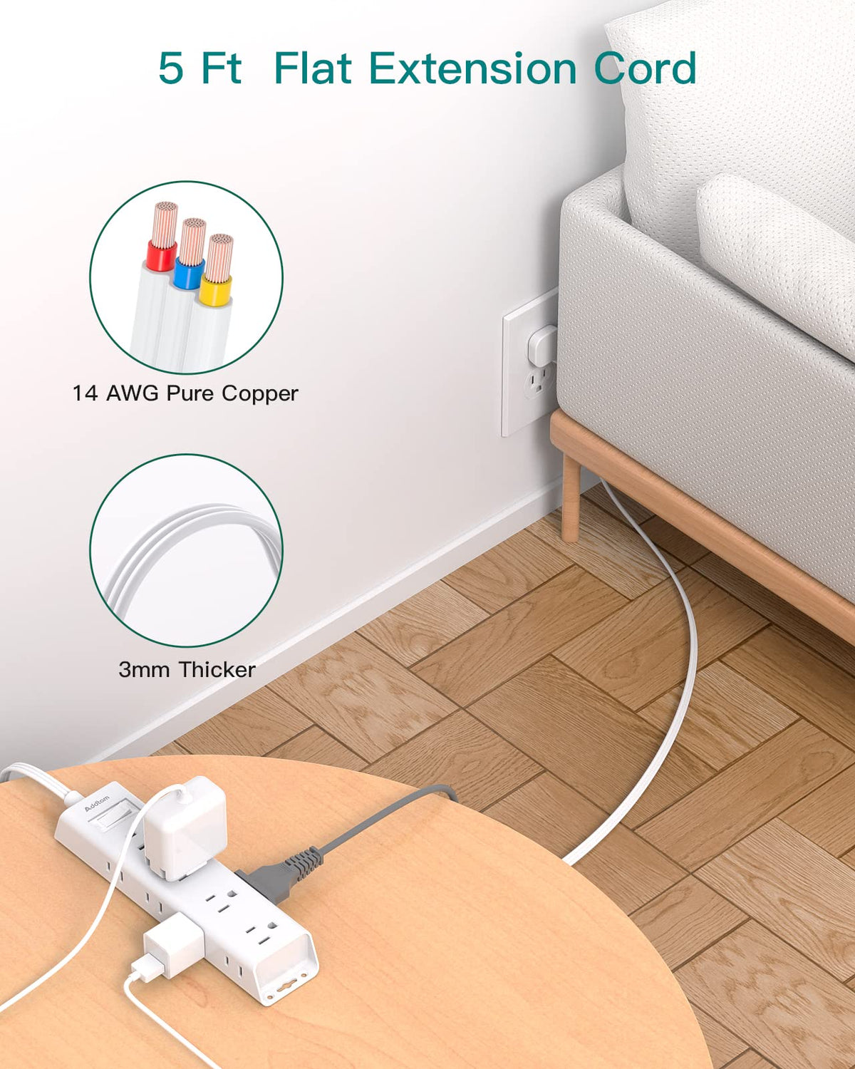 Addtam easy wall or desk mount with included screws