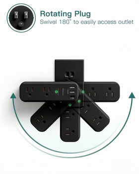 Addtam ETL-certified surge protector with smart USB charging for safe, efficient power.