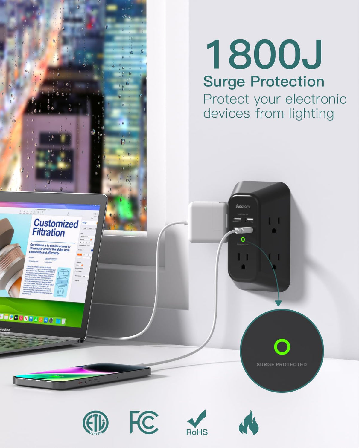 Addtam fire-resistant casing protects devices and surroundings