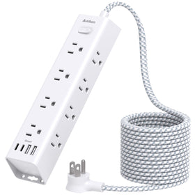Addtam front view showing 12 outlets and 4 USB ports for versatile charging