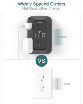 Addtam powering laptop and phone in a home office to reduce cable clutter