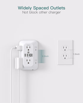 Addtam USB C port focus shows two USB C outputs for fast charging