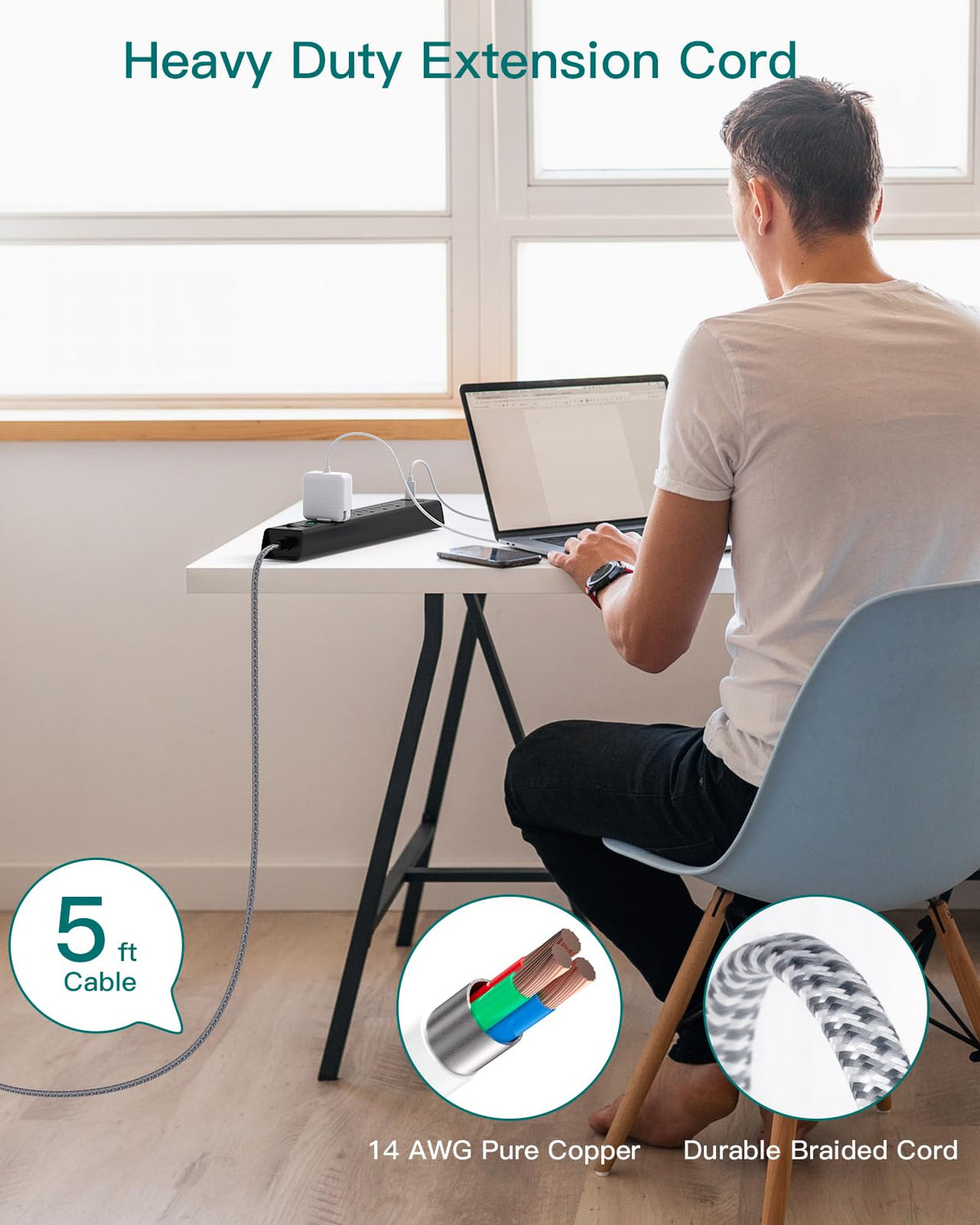 Addtam surge protector safety features highlight surge and overload protection for devices
