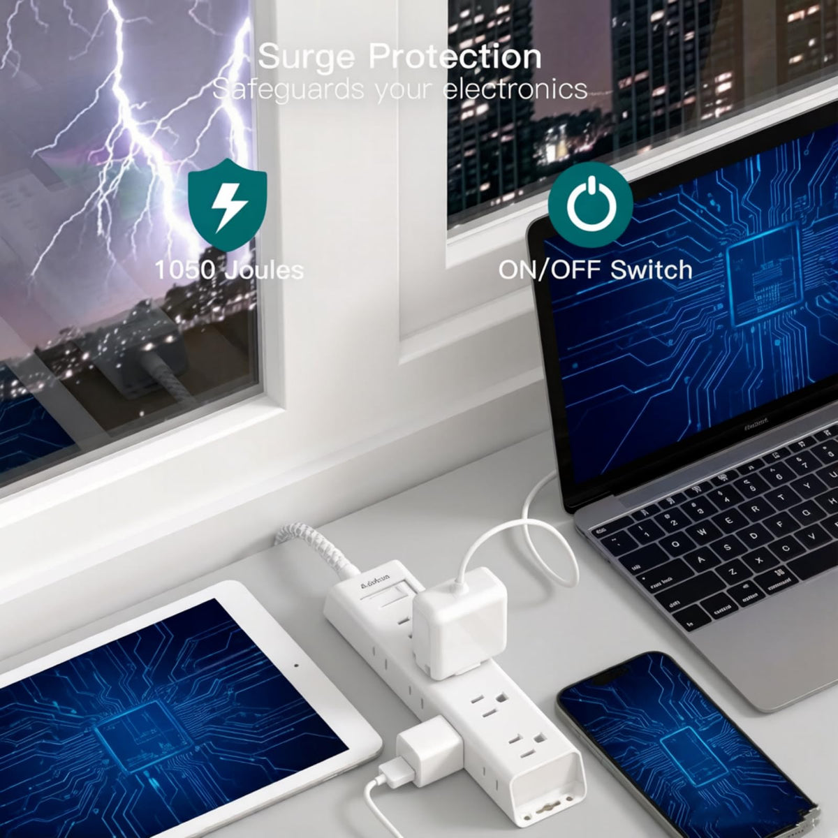 Wall-mount ready design enables secure setup on walls, desks, or cabinets.