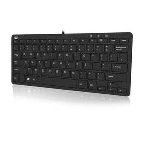Adesso Adaptec SlimTouch 510 keyboard front view showing compact layout for small desks