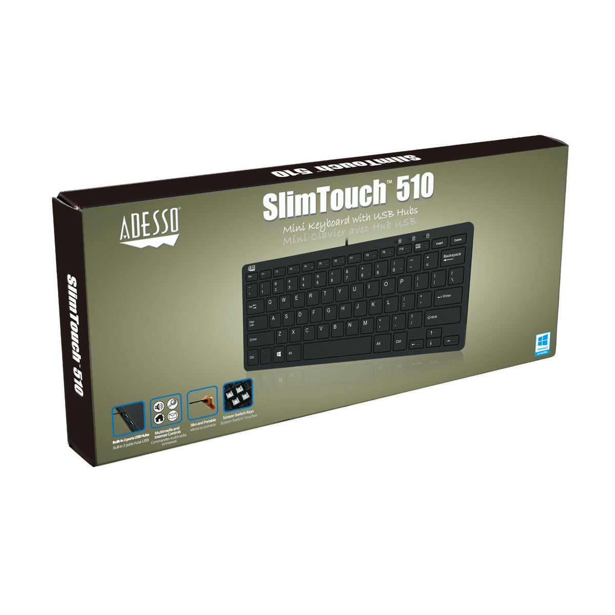 Multimedia hotkeys on Adesso SlimTouch 510 for quick controls