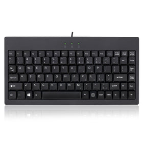 Adesso AKB-110B front view showing compact 87-key layout and professional look