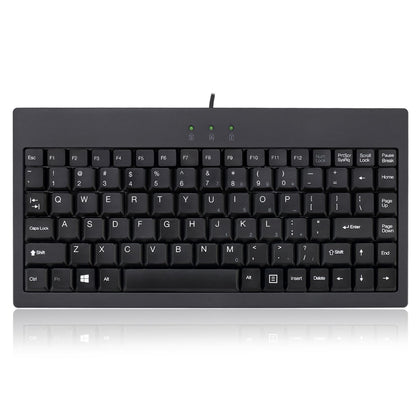 Adesso AKB-110B front view showing compact 87-key layout and professional look
