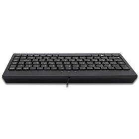 Adesso AKB-110B keycap close-up showing membrane texture and quiet typing benefit