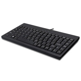 Adesso AKB-110B side profile highlighting slim low-profile design for ergonomic desk space