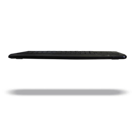 Adesso keyboard beside a ruler for scale to demonstrate compact footprint