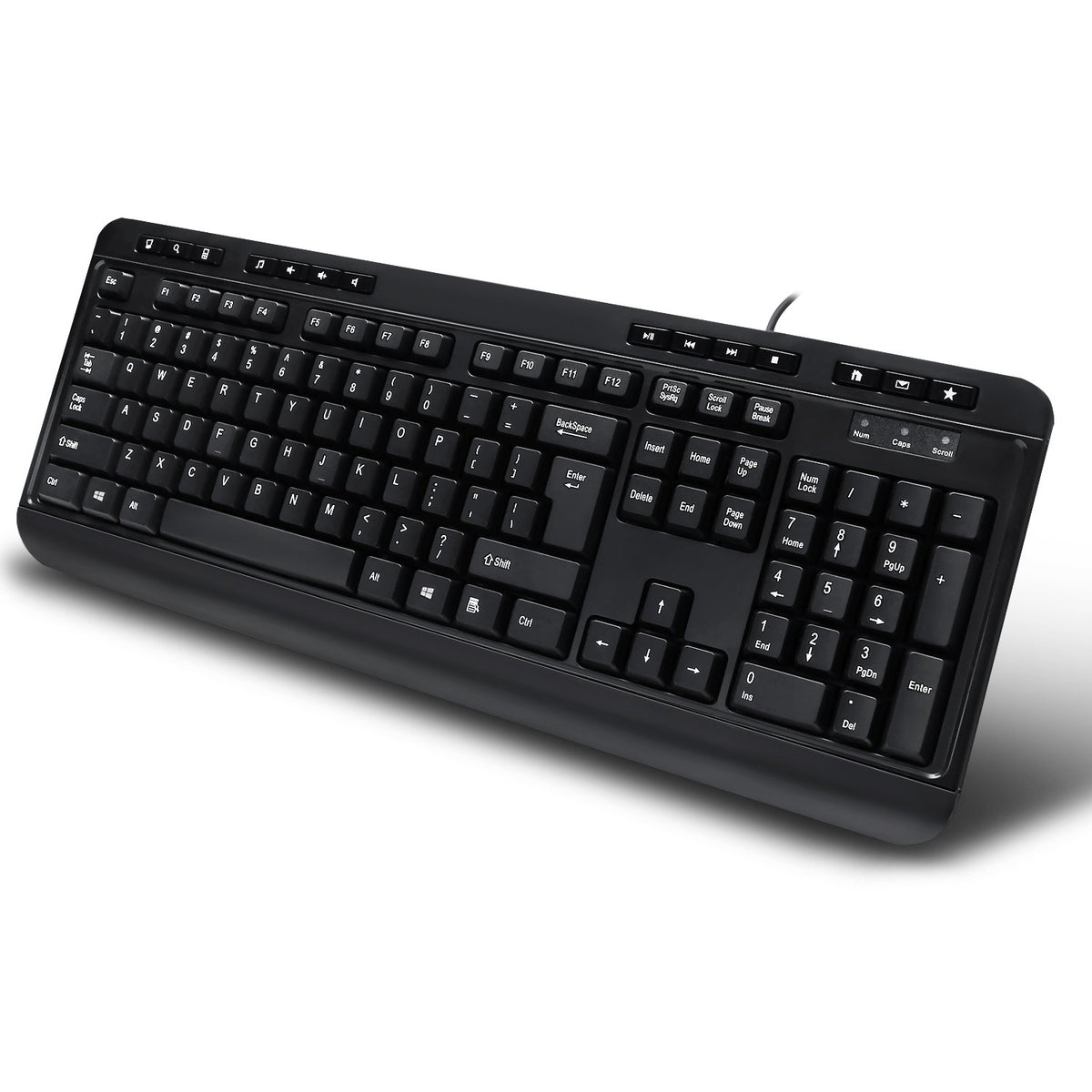 Multimedia hotkeys on Adesso AKB-132HB for instant media control