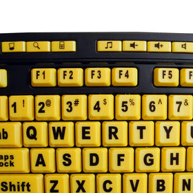 Adesso AKB-132UY multimedia hotkeys provide instant control over media playback.