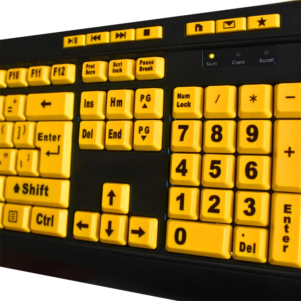 Adesso AKB-132UY Windows one-touch controls launch apps with a single press.
