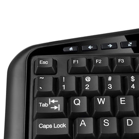 Adesso AKB-150SB with built-in smart card reader for secure access