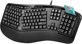 Adesso AKB-150SB desktop setup for ergonomic typing comfort