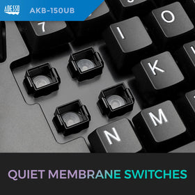 Adesso multimedia keys close-up for instant control of volume and playback tasks